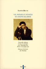 Vie, Posies et Penses de Joseph Delorme